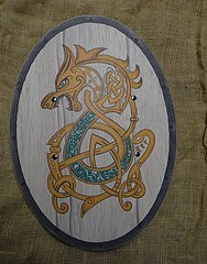 keltischer Schild mit Drache